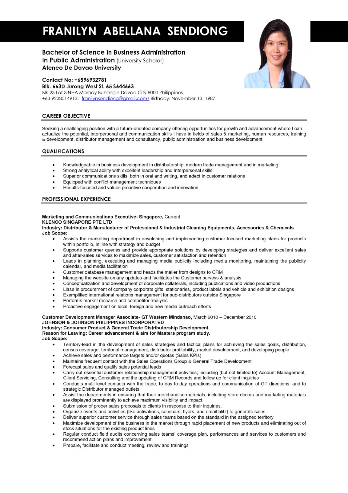 Sample resume fresh graduate nurse philippines